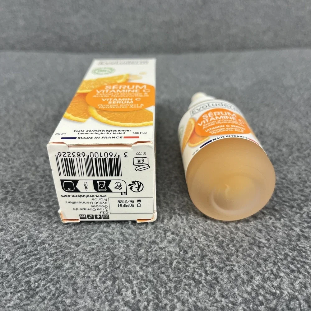 Evoluderm Vitamin C Serum Energizing‎ & Antioxidant orange extract 1.05 oz